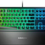 SteelSeries Apex 3 RGB Gaming Keyboard Whisper-Quiet Switches