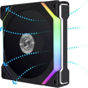 Lian Li Uni Fan SL V2 Reverse Blade (Black) – Single Pack