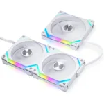 Lian Li UNI Fan SL120 V2 – White (Pack of 3 with Controller)