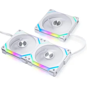 Lian Li UNI Fan SL120 V2 – White (Pack of 3 with Controller)